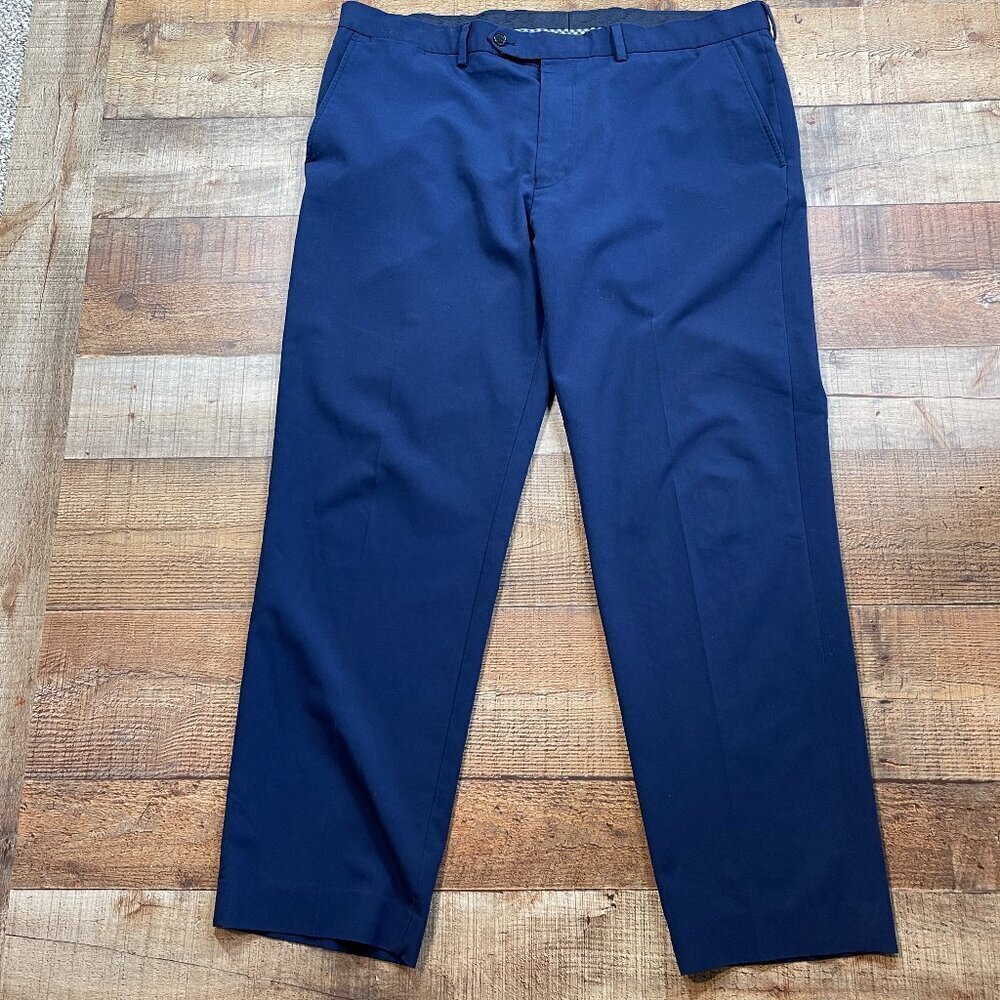 Men's Nautica Navy Flat Front Dress Pants size 40 x 30